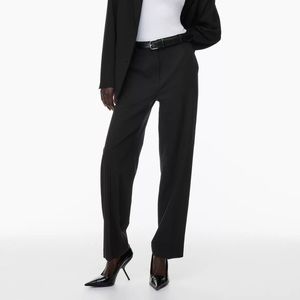 Aritzia Babaton High Rise Agency Wool Pant Trousers in Black 8